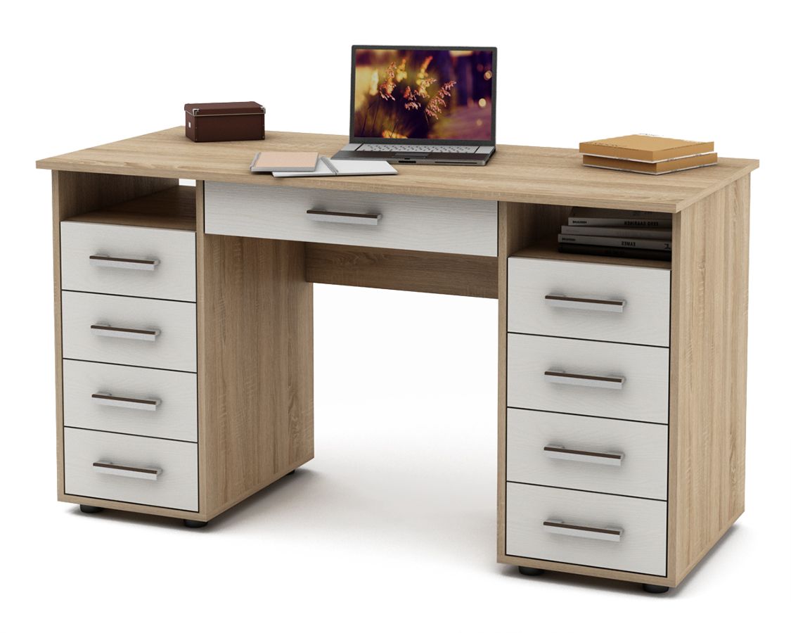 письменный стол для ноутбука с ящиками